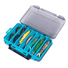 1 pieza Caja de pesca de doble cara, caja de almacenamiento de anzuelos y accesorios de pesca, organizador de señuelos y cebos falsos - Multicolor - Ver 4