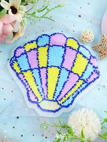 1pc Multicolor Double-Sided Sequin Shell Fabric Patch, Hand-Sewn, For Clothes, Bags, DIY Decoration Accessories - Multicolor - View 6