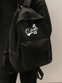Mochila de moda para hombre, con estampado de patrón de California, bolsa de gran capacidad para desplazamientos, adecuada para la escuela, la universidad, los viajes y el camping - Multicolor - Ver 6