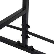 RibasuBB 2-Tier Steel Ball Rack For Yoga & Exercise Balls 45–85cm Space-Saving Black Storage Holder With Adjustable Feet - Black - View 3
