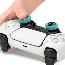 2入 3D搖桿帽 適用於PlayStation 5/4控制器，遊戲手把搖桿套 按鈕保護帽 - 查看 5