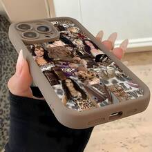 Estética de leopardo de  marrónfunda de teléfono Fundas compatibles con ,Apple,VIVO,OPPO,,, y Honor.Fabricadas en silicona TPU,ofrecen protección contra golpes y caídas. - Marrón - Ver 5