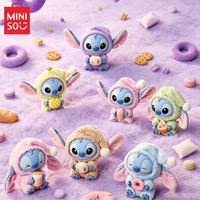 MINISO Disney Stitch 盲盒公仔，乙烯基花園裝飾，多款隨機發貨，適合花園裝飾與收藏禮品，生日、聖誕節和萬聖節送給家人朋友的完美節日禮物