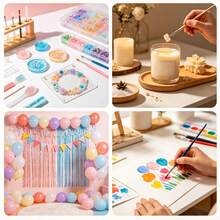 14 Colors 10ml Liquid Decorative Paint Set, Suitable For Theme Display Accessories, Party Props, Holiday Decorations, Resin Crafts And DIY Handmade Works Surface Embellishment, Non-Edible - Multicolor - View 7