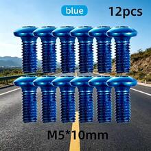 MOTSUV Mountain Bike Disc Brake Screws M5*10MM T25 Torx Fixing Screws Brake Pads Alloy Plated Colorful Anti-Slip Durable Screws Suitable For Bicycle Disc Rotors - Multicolor - View 11