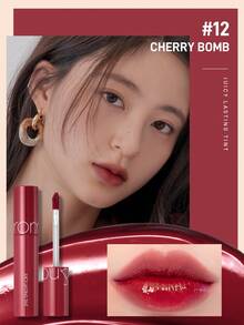 Rom&Nd 韓系唇彩亮釉液態唇釉，絲滑顯色，K-Beauty 化妝，Y2K Gen Z 風格，適合日常與派對造型的韓系彩妝 - 12 CHERR BOMB - 查看 11