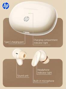 HP---H10I Wireless Sports Earbuds | 30 Hours Long Battery Life, Clear Voice Calls, TWS Stereo, Compatible With IPhone And Android, Comfortable Fit For All Ages, Suitable For Running, Sports, Listening To Music, Perfect Gift Choice. - View 11