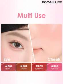 FOCALLURE Hangover Liquid Blush, Yogurt Texture, Moisturizing, 12-Hour Long Lasting, Natural Finish, Fits Skin Tone, Super Smooth And Easy To Blend, Long-Lasting Sweat-Resistant, Multi-Functional Makeup, Natural Healthy Rosy Effect, Quick Drying And Non-Fading - #B04 Pink Lady - View 5