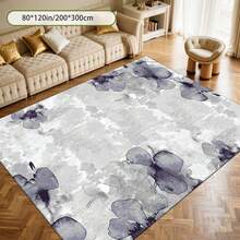 Cashmere-Like Light Grey Marble Stone Texture Pattern Printed Outdoor Rugs, Exquisite Cozy Carpets In Diverse Styles. Suitable For Home, Outdoor, Malls & Cafes, Machine Washable, Various Sizes Available. - A - View 4