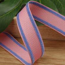 Double-Sided Color Block Diagonal Twill Ribbon DIY Bow Hair Accessories Material Clothing Shoes Hat Gift Box Decoration Double-Sided Striped Woven Tape - Multicolor - View 11