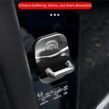 4pcs Car Door Shock Absorbing Pads, Silicone Anti-Vibration Noise Reduction Cushion, Universal Weather-Proof Door Protection Pads, Suitable For Sedan SUV Truck - 4PCS Silicone Shock-absorbing Pads - View 4