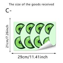 1pc Halloween Eyeball Eye Glow-In-The-Dark Wall Sticker, Self-Adhesive Removable, Suitable For Party Decoration, Fun Style Home Decor - Glow-in-the-dark Stickers - View 12