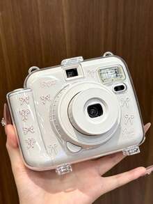 1pc Shell Pearl Polka Dot Pink Bow Sticker, Lace Trim Ribbon English Font Sticker, Suitable For Camera, Phone Case, Computer, Gift Box, Lighter And Other Personalized Decorations - 1pc to 5704 - View 2