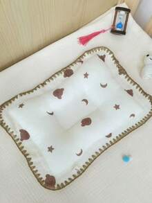 1pc Newborn Pillow, Breathable Baby Pillow, Cute Cartoon Bear Design, Soft & Comfortable, Washable Infant Pillow - 40*25cm - View 7