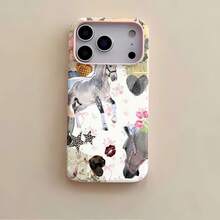 Funda para teléfono con diseño de gafas de sol de panda, compatible con fundas para teléfonos , Apple, VIVO, OPPO, , ,  y Honor. Fabricada en TPU, protege eficazmente tu teléfono de golpes y caídas. - Rosa - Ver 7