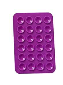Silicone Suction Cup Cell Phone Holder, Extra Strong, 360°, Multipurpose, Mirror, Wall, Table, Car - Purple - View 3