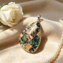 Zhenwei xina Bohemian-Style Abalone Shell Pendant, A Fashionable Accessory For Women. Versatile For Summer Getaways And An Ideal Gift Choice. - Multicolor - View 22
