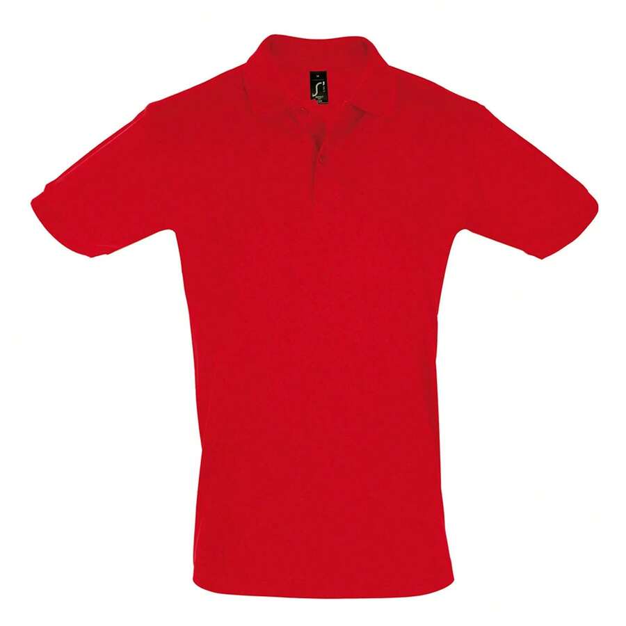 SOLS Mens Perfect Pique Short Sleeve Polo Shirt - 紅色 - 查看 1