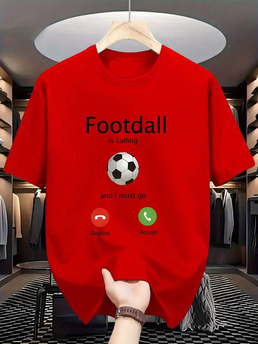 Short-Sleeved T-Shirt For Teenage Boys, Made Of Pure Cotton For Summer, Simple And Versatile Basic Style, Casual Top For Students, Fashionable Base T-Shirt. - Red - View 1