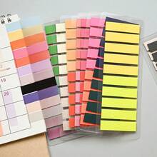 5200/4000/3600/2400/1600/800/200片裝 多色細長可書寫索引貼紙，半透明防水頁標記，適用於學生辦公室日記、返校、畢業與教師感謝文具禮品 - A - 查看 3