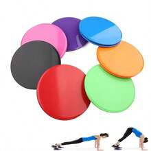 2pcs Pilates Gliding Discs Yoga Abdominal Muscle FitnessFoot Sliding Plate Waist Trainer Buttocks Lifting CoreTraining Sliding Board - Multicolor - View 2
