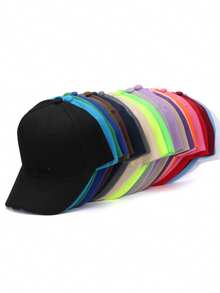 1 pieza Gorra de béisbol unisex de ala ancha y cabeza grande, Gorra de béisbol ajustable, Sombrero para el sol para primavera y otoño, Adecuado como regalo para amigos - ajustable - Ver 7