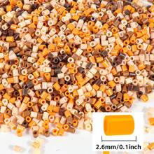 2.6mm Sundymot Fuse Beads, 1000PCS+ Maillard Coffee Color Series Individually Packaged, Not Easy To Spill, DIY Pendant Keychain, Jewelry Making Craft Supplies, Graduation Season Back To School Season, Christmas, Party Birthday Gift, Multicolor 2.6mm Fuse Bead Bulk Refill Kit - 2.6mm Puzzle Beads - View 5