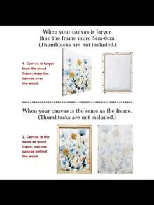 1件 DIY 胡桃木相框套組，20x20cm 20x30cm 30x40cm 內木框，適用於油畫、鑽石畫牆面藝術，居家客廳裝飾，理想的生日畢業禮物 - 多色 - 查看 10