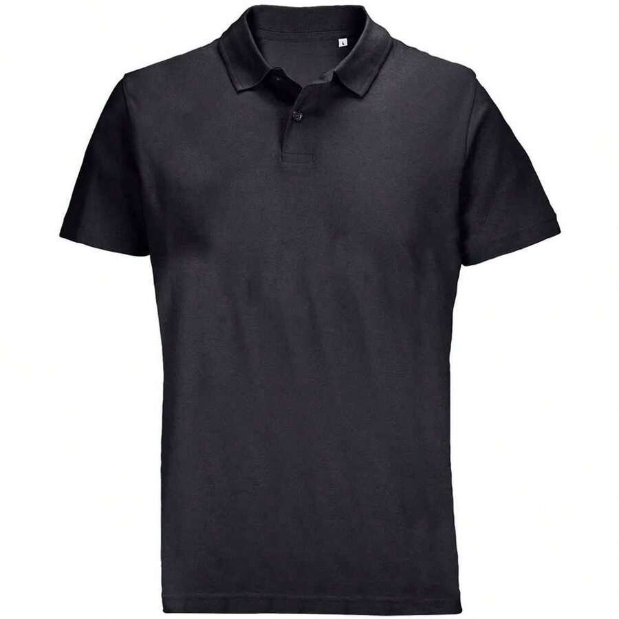 SOLS Unisex Adult Pulse Pique Polo Shirt - Black - View 1