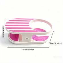 Clip On Cup Holder, Portable Desk Side Drink Holder Anti-Spill Table Edge Water Cup Clip Mount For Sofa Armrest, Desk, Bedside, Fits Mugs, Coffee Cups, Beverage Bottles - Multicolor - View 9