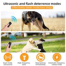 Repelente de Perros Ultrasónico Portátil con Luz LED Intermitente, Recargable, Entrenamiento y Disuasión de Perros Agresivos, Adecuado para Todas las Razas, Repelente de Perros Ultrasónico de Doble Cabezal con Modo Intermitente de Alta Frecuencia, Operación de Una Sola Tecla, Recargable por USB, Dispositivo Compacto de Control de Ladridos, Adecuado para al Aire Libre y Entrenamiento de Perros - Multicolor - Ver 4