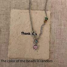 Collar de Corazón Colorido con Diseño de Nicho, Dulce y Fresco, Cadena de Clavícula para Chica Hot, Nuevo Conjunto de Chica Dopamina - Multicolor - Ver 7