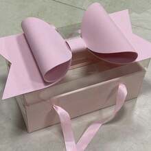 1pc Bow Gift Box Set For Gift Wrapping, Floral Packaging, With Handle Ribbon, Durable Plastic And Paper Material, Wedding Gift Wrapping, Party Gift Wrapping, Birthday Gift Wrapping, Valentine's Day Gift Wrapping - View 17