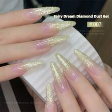 MISS MIANEL 10ML 1pc 仙女夢幻閃鑽凝膠指甲油 2026夏季新品熱銷 高密度超亮虹彩閃粉指甲油 粉色指甲 藍色指甲 綠色指甲 適用於腳趾甲 - 彩色 - 查看 25