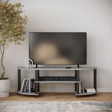Modern Wide TV Stand, MDF Entertainment Unit With Storage For Living Room - Grey - View 1