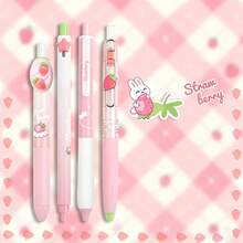 4pcs Cute Ice Cream Pattern Retractable Gel Pens, 0.5mm ST Tip, Smooth Writing, Fresh Girly Style, Suitable For Students And Children, Back To School - Multicolor - View 13