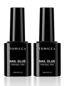 TOMICCA 2PCS 15ml Nail Glue FOR NAIL TIPS – Fast-Curing Under LED/UV Lamp, Soak-Off Removable, Long-Lasting Adhesive For Nail Art & DIY Home Salon - NAIL GLUE*2-15ml - View 7