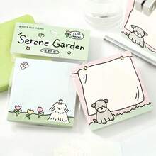 100pcs/Bag Cartoon Pattern Sticky Notes, Ins Style Pattern Planner Material Memo Pads, Reusable Sticky Notes, Suitable For School, Office, Home Memo Notes, Back To School, Halloween, Office, Office Desk Accessories, Stationery Supplies - one-size - View 4