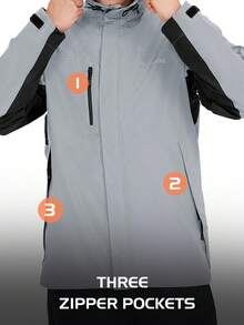 RODEEL Men's Outdoor Jacket: Lightweight And Durable Sports - Grey - View 3