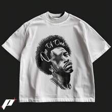 Camiseta de baloncesto de corte holgado Allen Iverson: Algodón peinado, corte relajado - Blanco - Ver 1