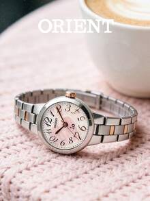 Orient Women's SWD02001W0 Solar Watch, Two-Tone Stainless Steel Band, Crystal Glass, 30m Water Resistant, Minimalist Dress Watch - Gold - View 2