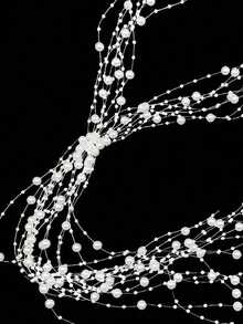 Delicate Faux Pearl Beaded Tassel Hair Chain Headpiece, Handmade Bridal Wedding PartyFestival Spring Photoshoot Fairy For Girl Hair Accessory - Multicolor - View 3