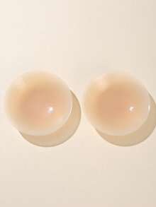 1對 8/10cm 可重複使用黏性乳貼，隱形乳暈貼紙，透氣自黏式貼片，適用於各種穿搭 - 杏色 - 查看 13