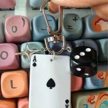 2026 New Compact Gaming Style Multi-Pendant Keychain Charms, Daily Carry Bag Decoration Accessories, Colorful - Multicolor - View 7