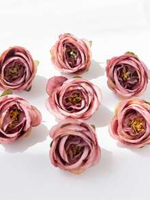 3 Pcs Artificial Roses, Suitable For Wedding Party Decoration, Cake Decoration, Home Living Room Dining Table Decoration, Fake Plants, Autumn Decoration, Room Decoration, Desk Decoration, Garden Decoration And More. - Multicolor - View 9