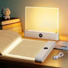 Adjustable LED Reading Lamp, USB Rechargeable Desk Light, Color Temperature Adjustable, Eye-Caring Design, With Bedside Clamp, Button Control, For Indoor Use, ABS Plastic Lampshade, Ideal For Bedtime Reading And Home Study - 3-color Light - View 4