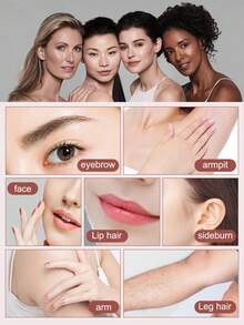 30/24/12/6/3/1pc. Eyebrow Trimmer And Razor, Exfoliating Hair Removal Tool, Body Hair Removal Trimmer And Facial & With Long Handle Safety Blade, Stainless Steel Eyebrow Trimming Tool With Precision Protective Cover, Suitable For Travel Use Razor, Can Be Used For Eyebrow Trimming And Shaving - Multicolor - View 3