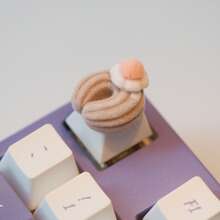 Cute 3D Macaron Color Artisan Keycaps, Suitable For Mechanical Keyboards, MX Cross Axis, Custom Keyboard Decoration, 1pc/5pcs - View 9