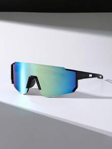 3pcs/2pcs/1pc Functional Reflective Lens Sports Eyeglasses, Outdoor Hiking Trekking Sun Protection Large Frame Goggles - Colorful - View 21