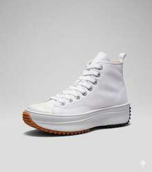 Stylish, Lightweight, Comfortable Casual Platform Sneakers With A Star Design. - Boot/white - View 1